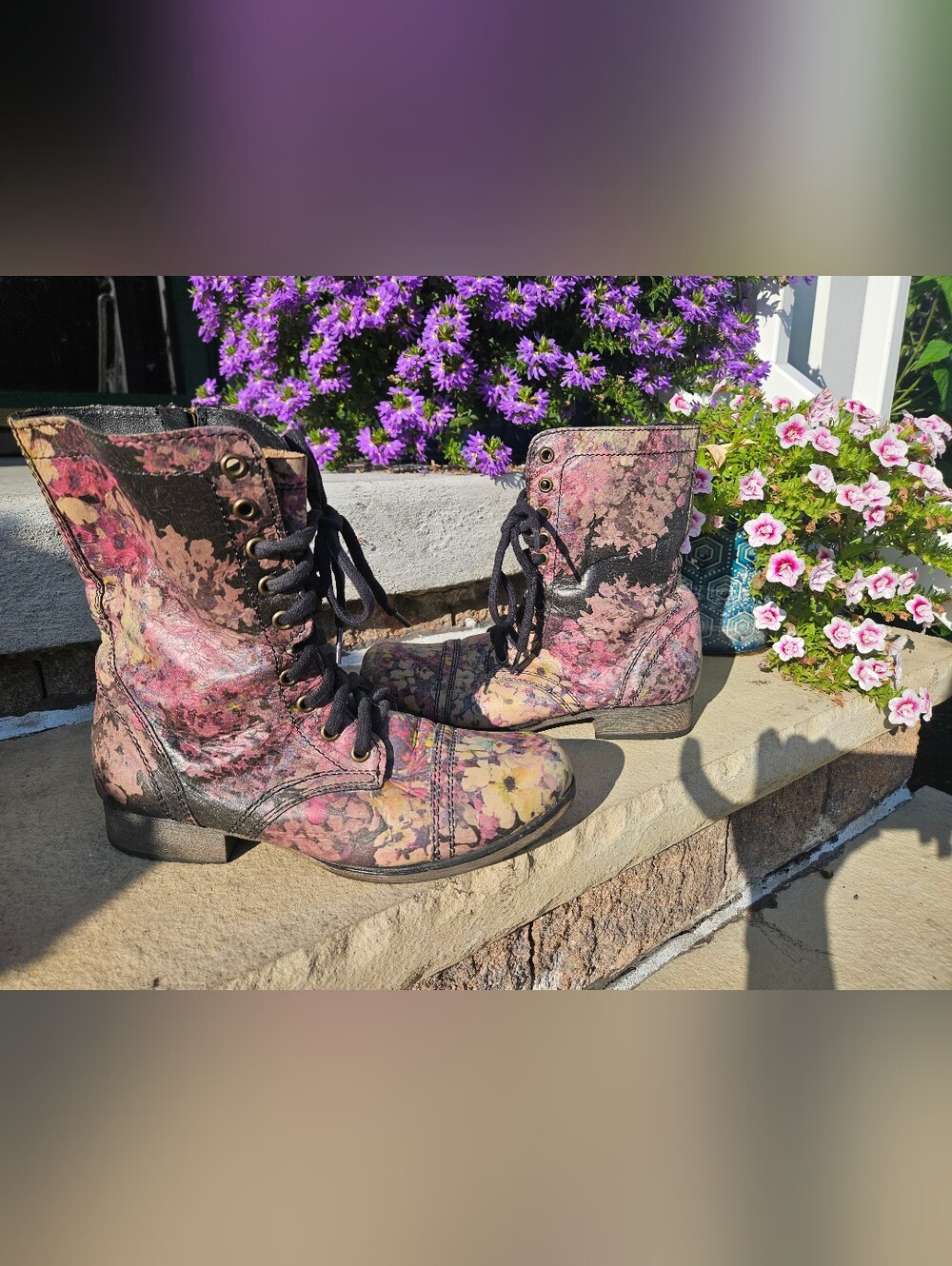 Steve Madden Vintage Troopa Combat Boots - Picture 5 of 7